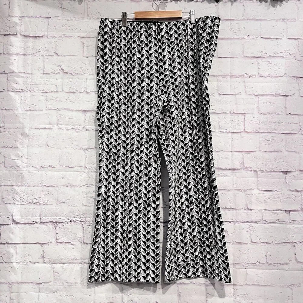 Anthropologie Maeve The Margot Kick Flare Cropped Pants Size‎ XL Office Career - Picture 2 of 11